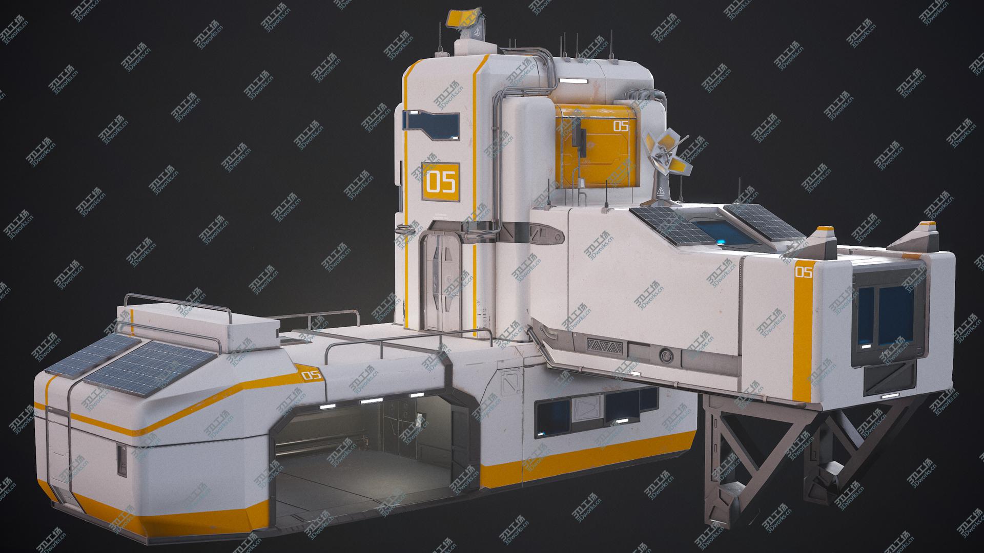 images/goods_img/202104091/Interplanetary Modular Sci-Fi Building With The Garage 3D model/5.jpg